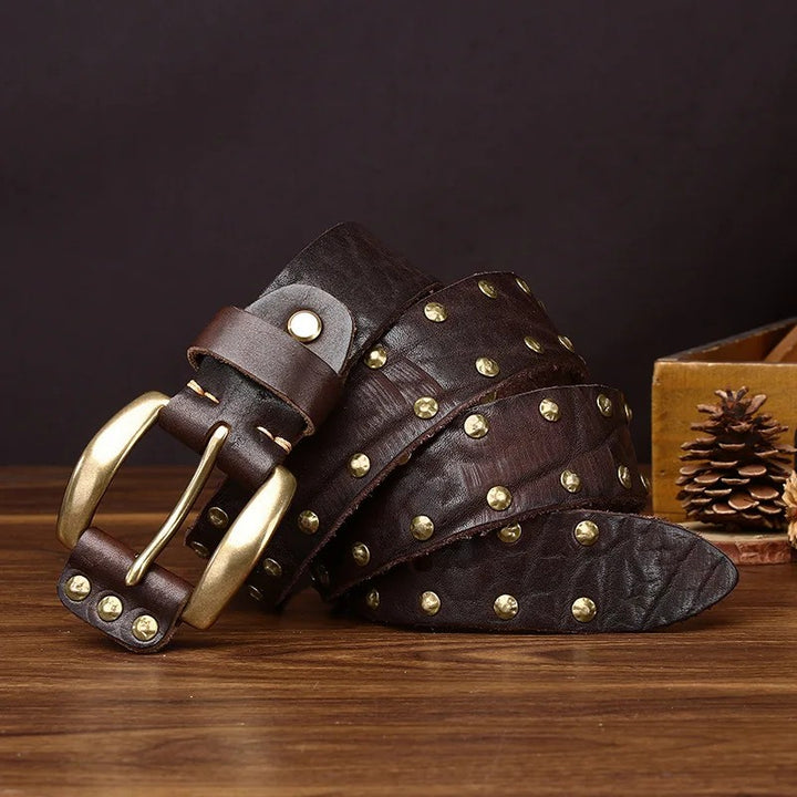 Ironhide Rivet Leather Belt