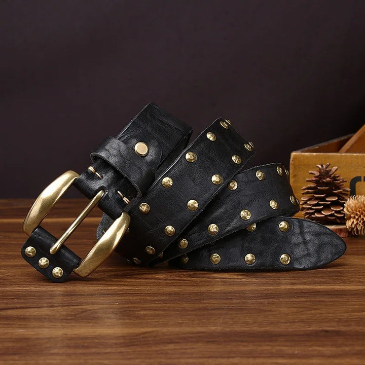 Ironhide Rivet Leather Belt