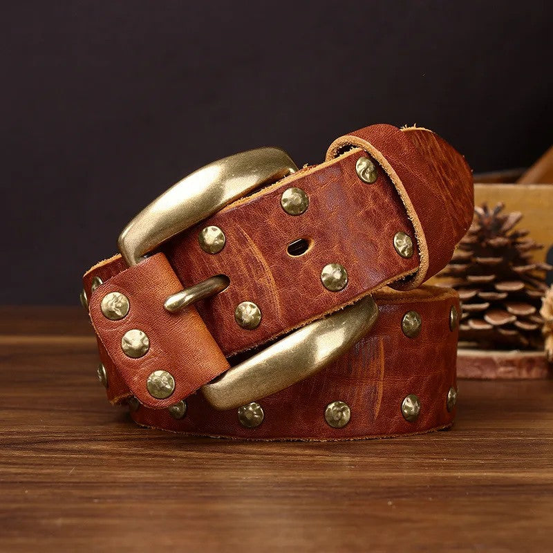 Ironhide Rivet Leather Belt