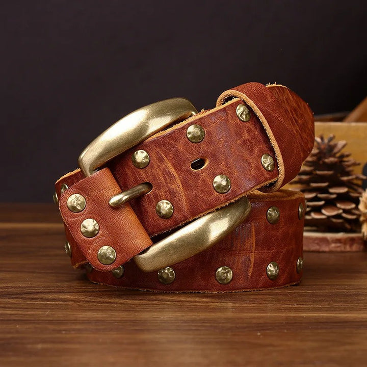 Ironhide Rivet Leather Belt