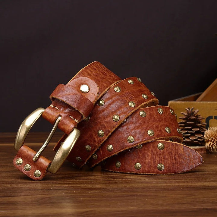 Ironhide Rivet Leather Belt