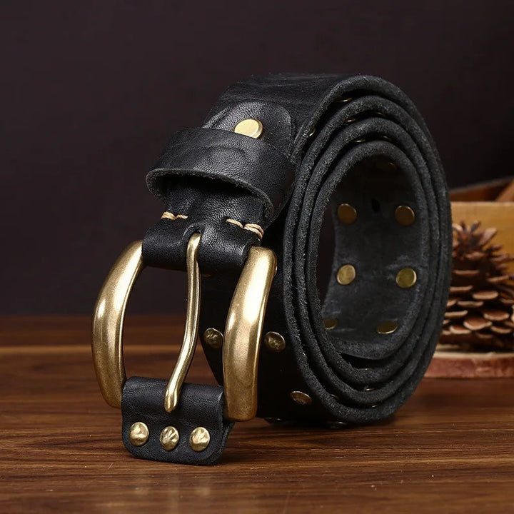 Ironhide Rivet Leather Belt
