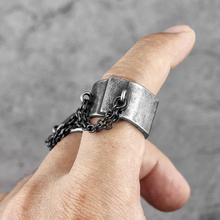 Prisoner Chain Signet Ring