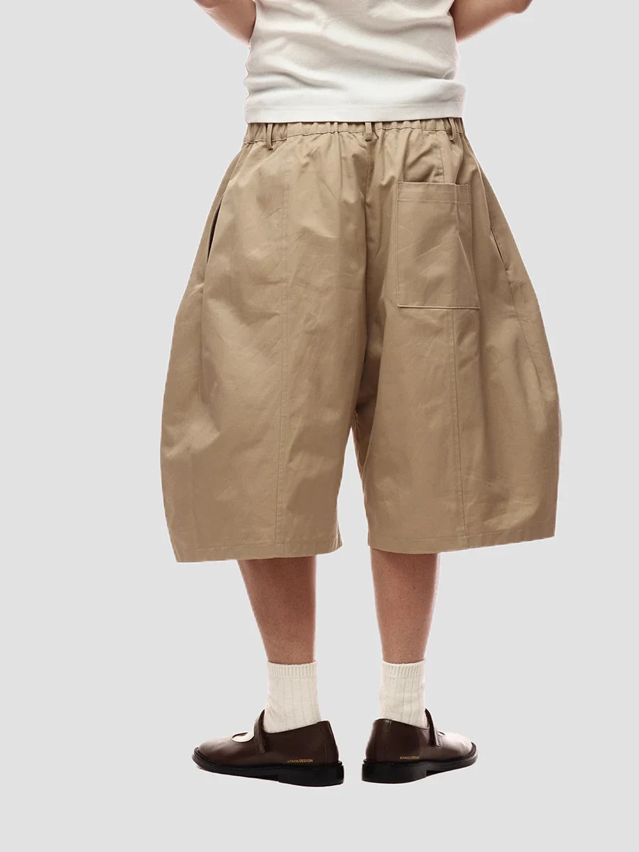 Saiko Pleated Wide-Leg Shorts