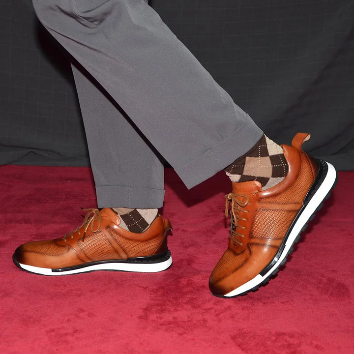 Firenze Woven Leather Sneakers