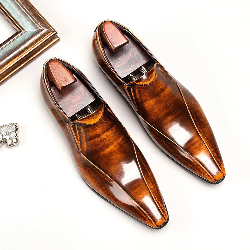 Aguzzo Pointed Slip-On Loafers