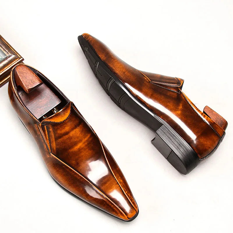 Aguzzo Pointed Slip-On Loafers