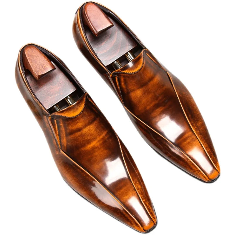 Aguzzo Pointed Slip-On Loafers