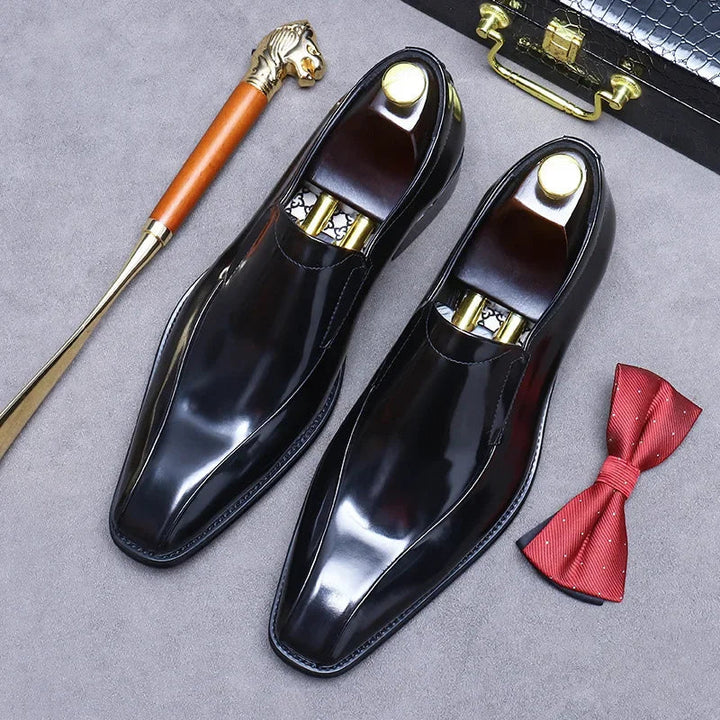 Lustrini Slip-On Leather Loafers
