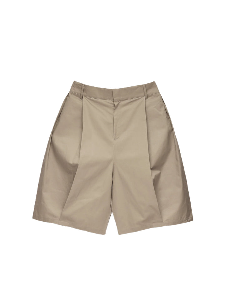 Saiko Pleated Wide-Leg Shorts