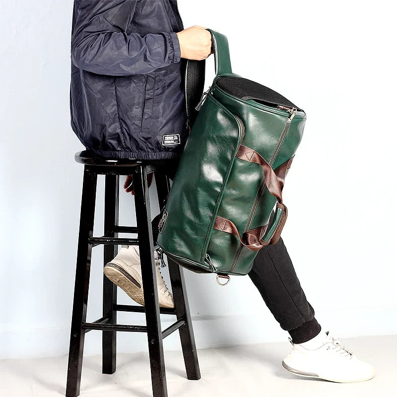 Mercer Retro Leather Duffle