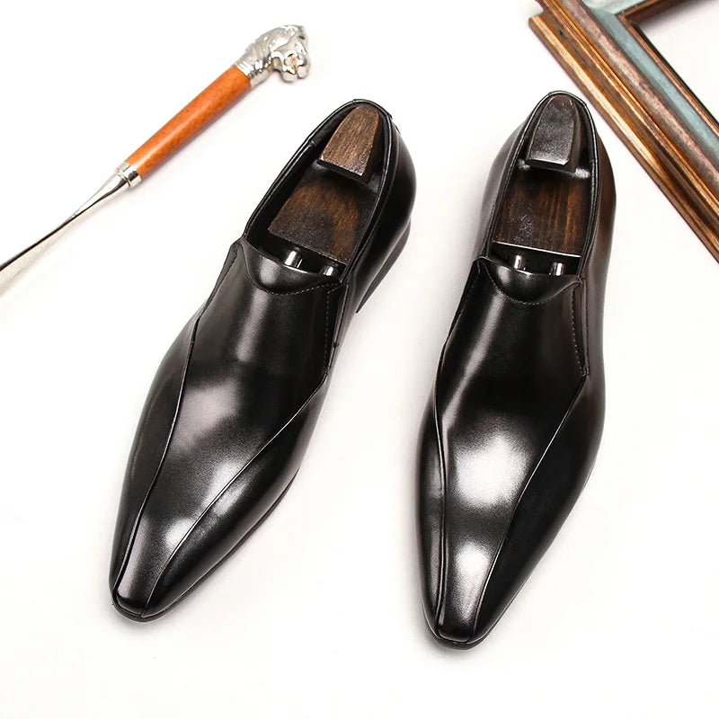 Aguzzo Pointed Slip-On Loafers