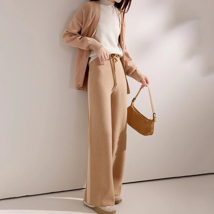 Merino Herringbone Trousers
