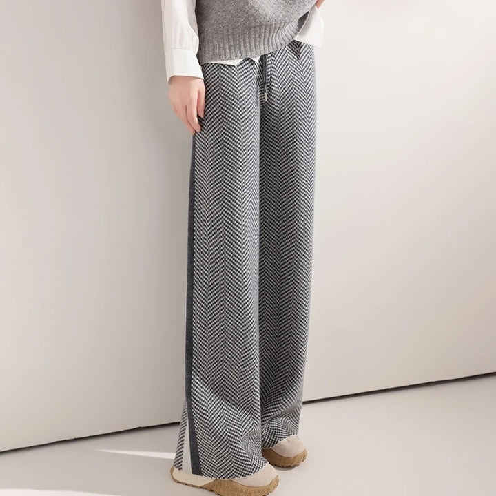 Merino Herringbone Trousers
