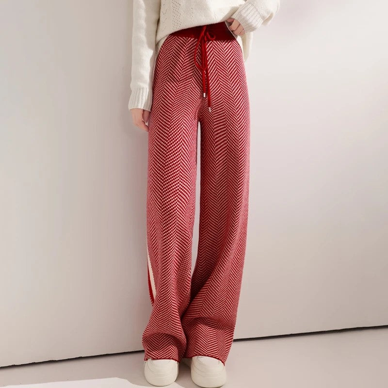 Merino Herringbone Trousers