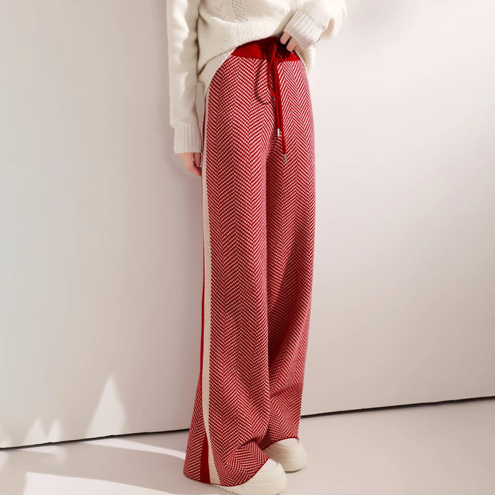 Merino Herringbone Trousers