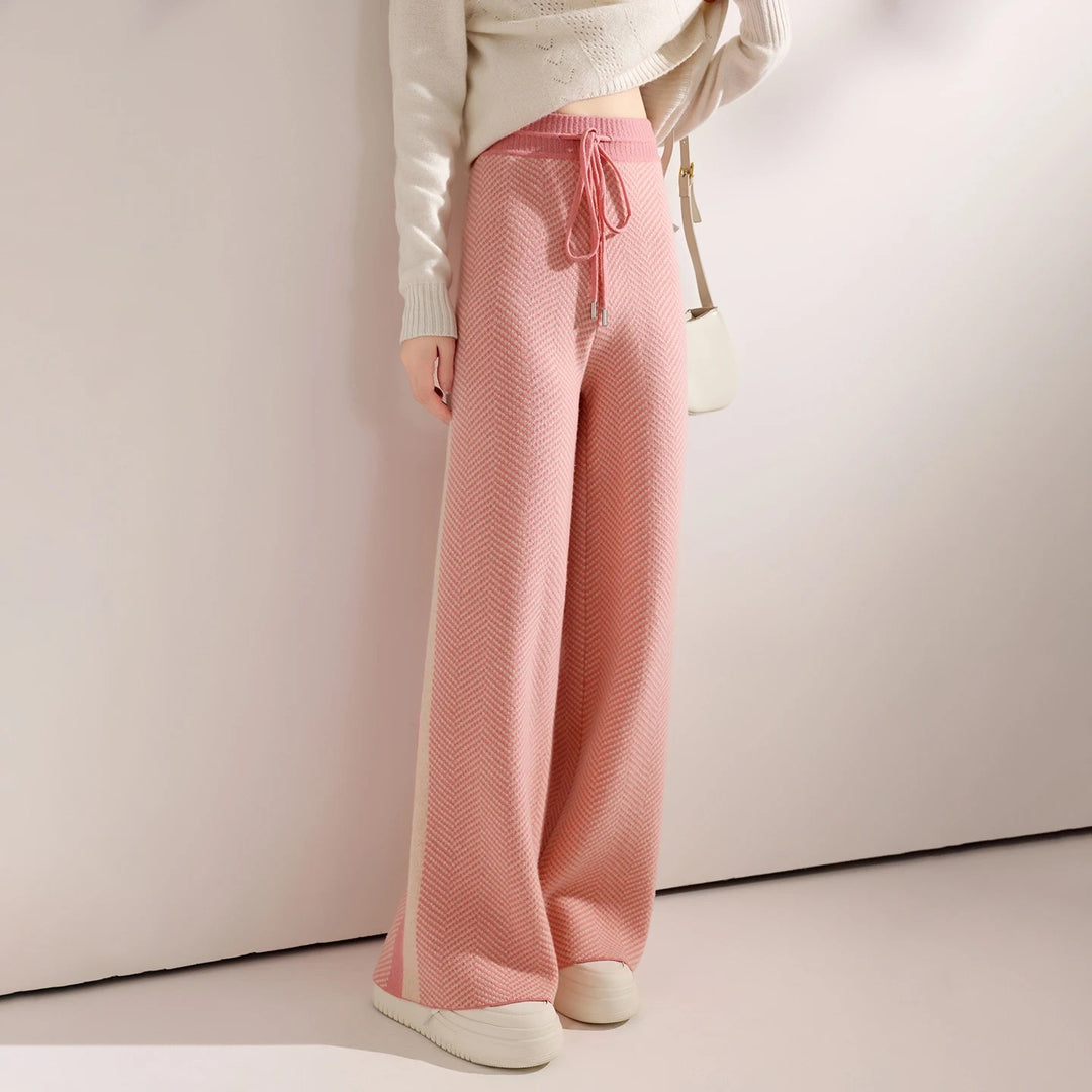 Merino Herringbone Trousers