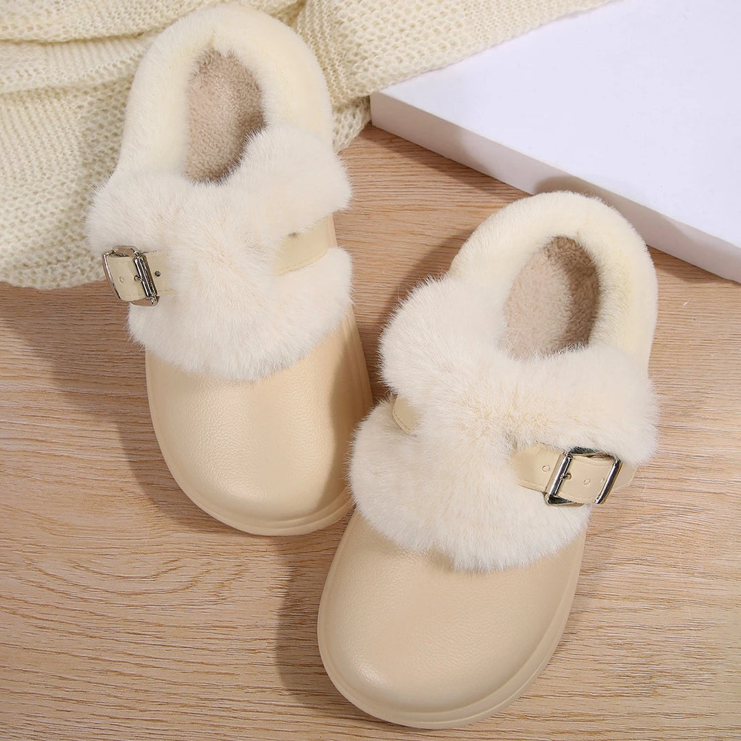 Hearth Buckle Fur Clogs