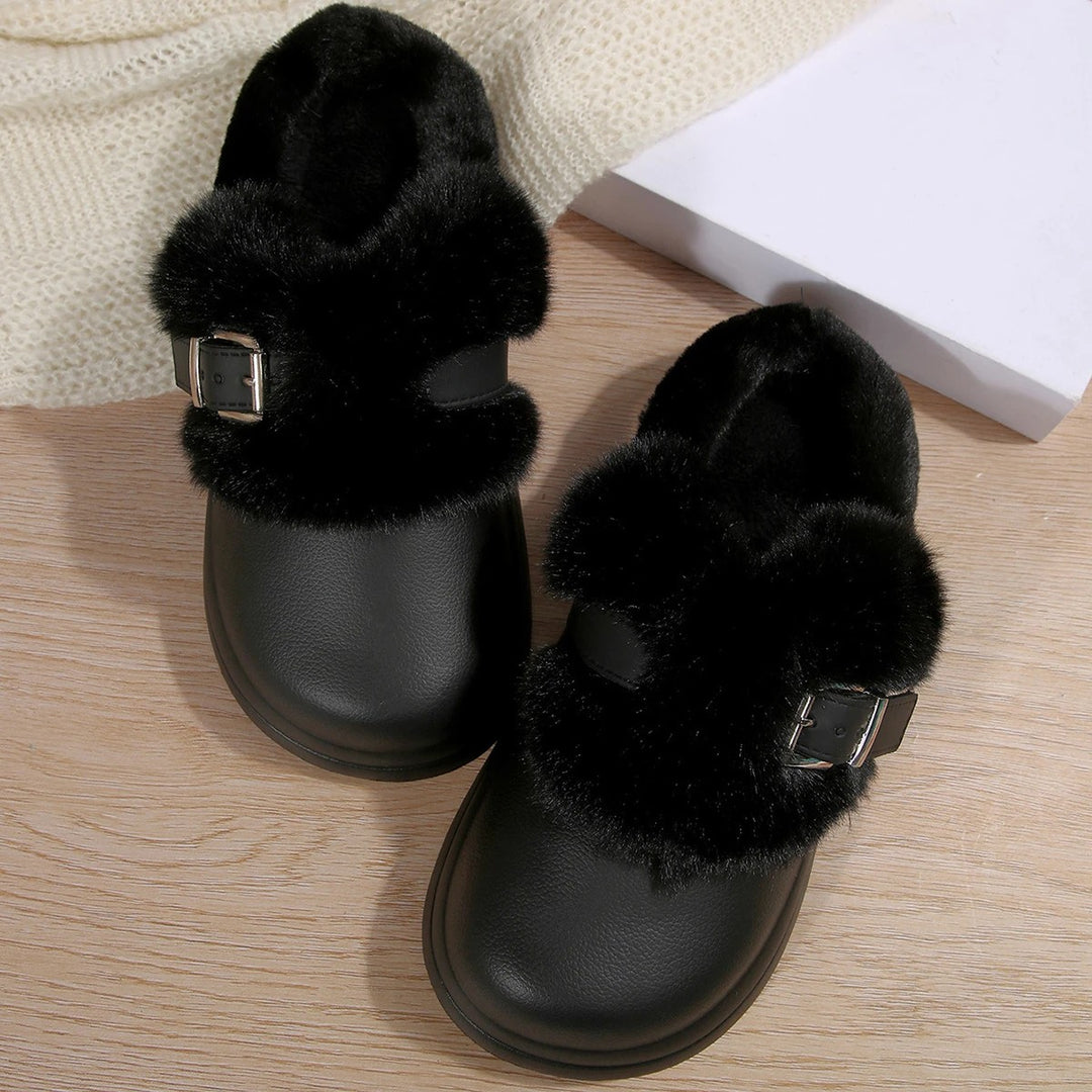 Hearth Buckle Fur Clogs