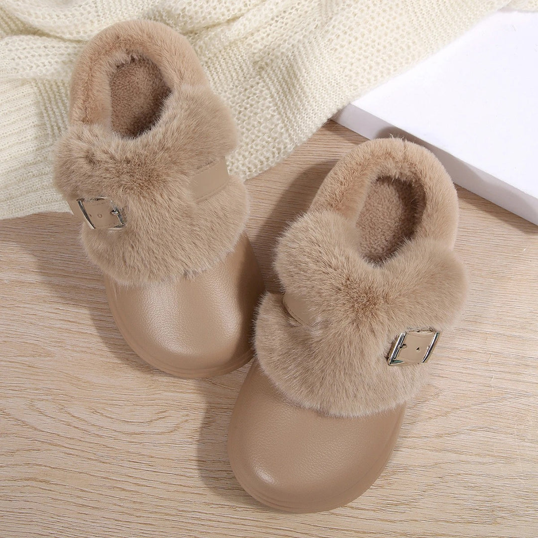 Hearth Buckle Fur Clogs