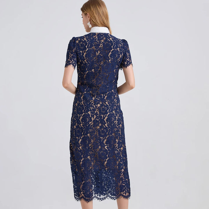 Sablon Lace Midi Dress