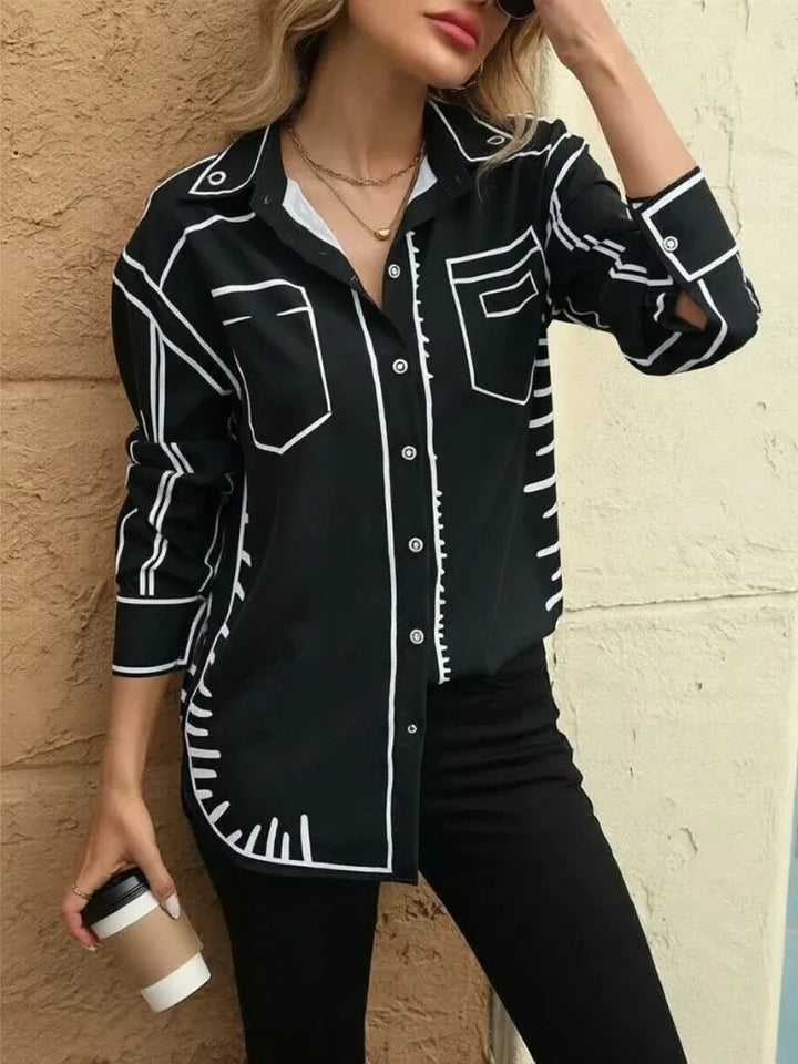 Sketchline Print Shirt