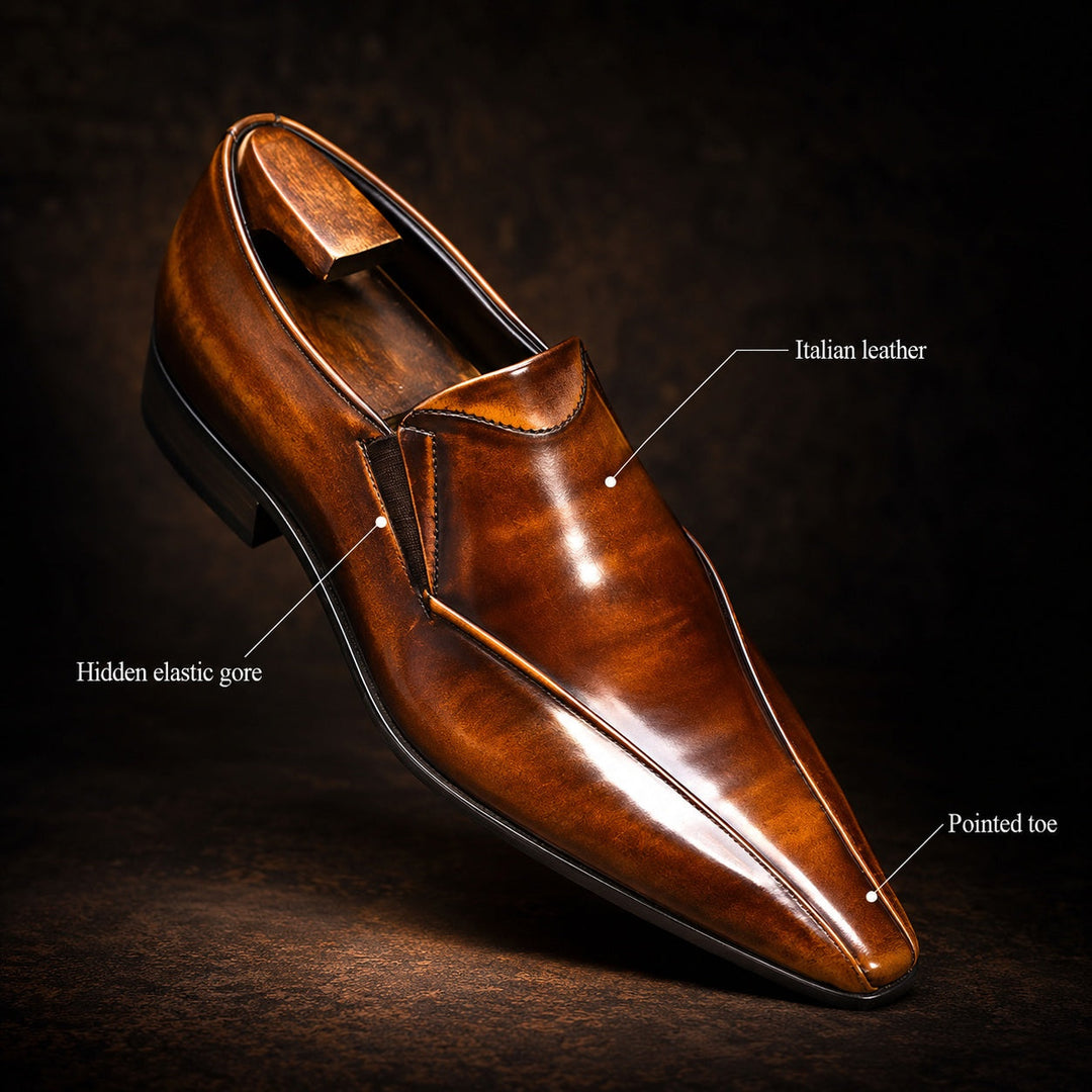 Aguzzo Pointed Slip-On Loafers — ce_metastatic_03