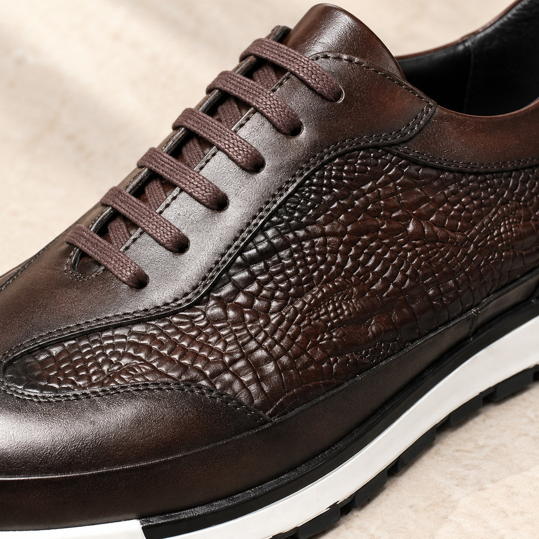 Alligator Panel Sneakers — ce_metastatic_01