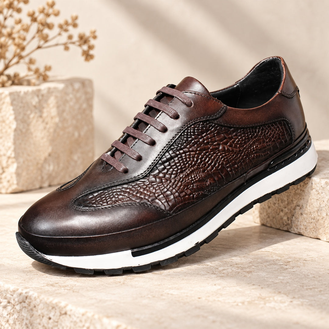 Alligator Panel Sneakers — ce_metastatic_01