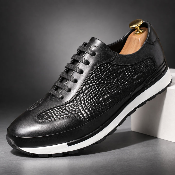 Alligator Panel Sneakers — ce_angle_01