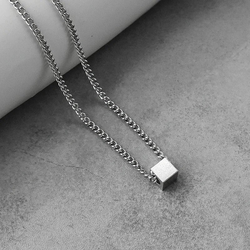 Cinder Cube Chain Necklace