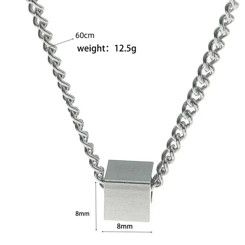 Cinder Cube Chain Necklace