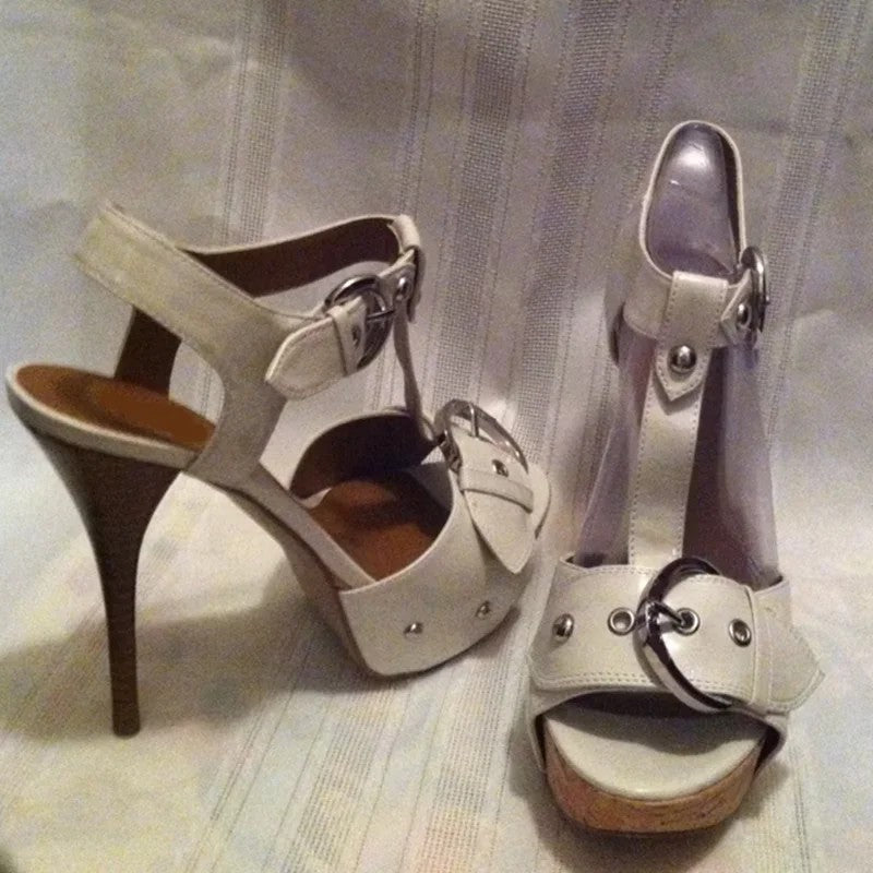 Equestra Buckle Platform Sandals