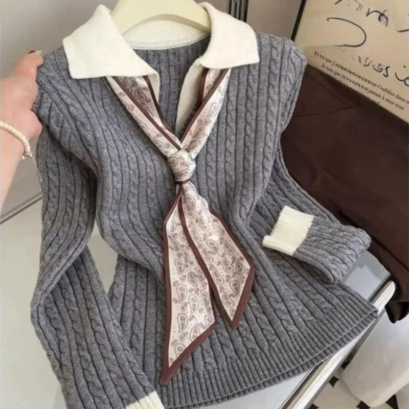 Prepster Cable Knit Pullover