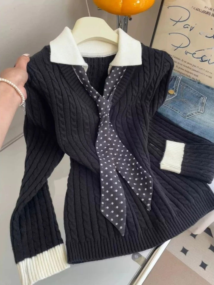 Prepster Cable Knit Pullover