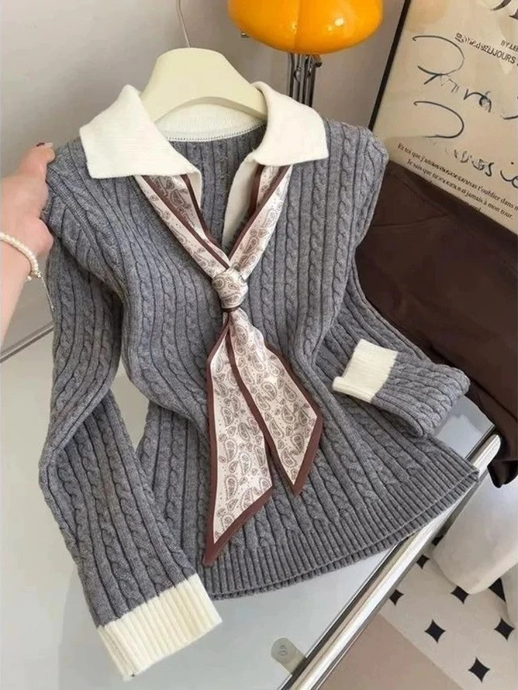 Prepster Cable Knit Pullover