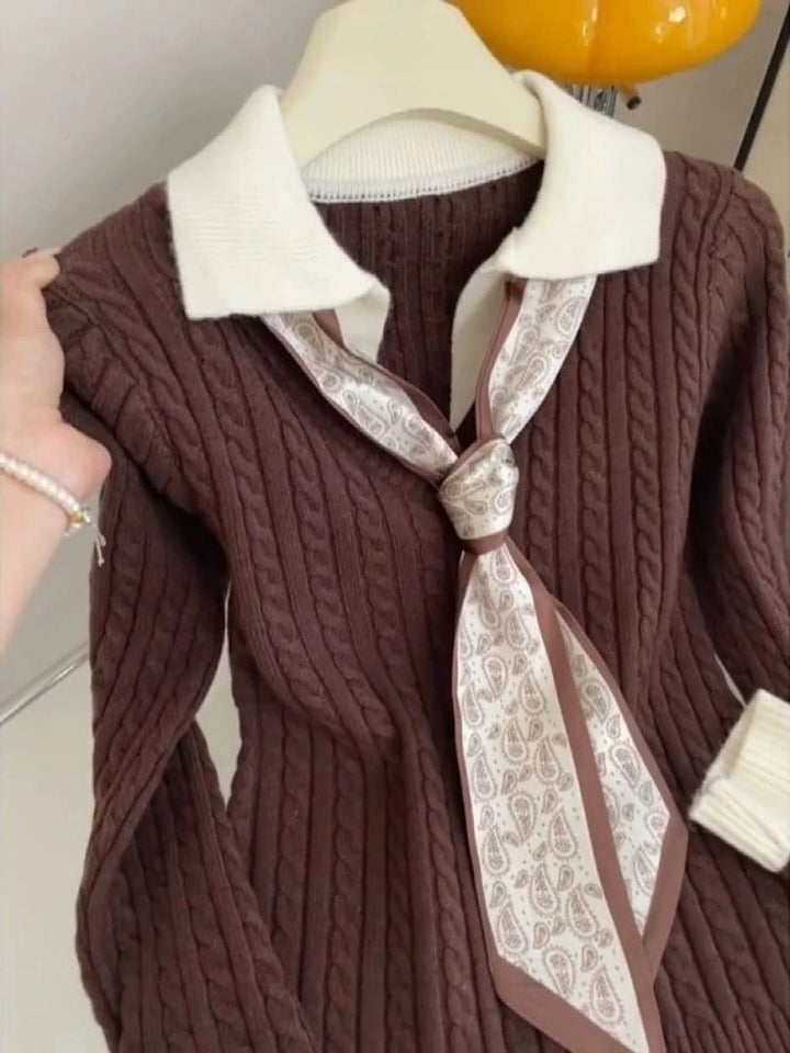 Prepster Cable Knit Pullover