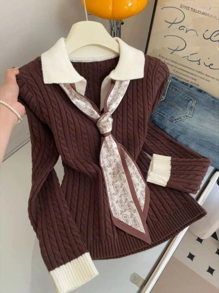 Prepster Cable Knit Pullover