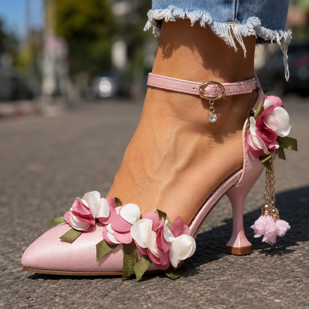 Bridal Bloom Ankle-Strap Heels — ce_brooklyn_s2_01