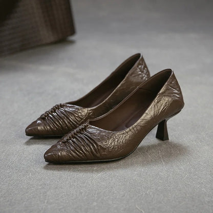 Pergamena Ruched Pumps