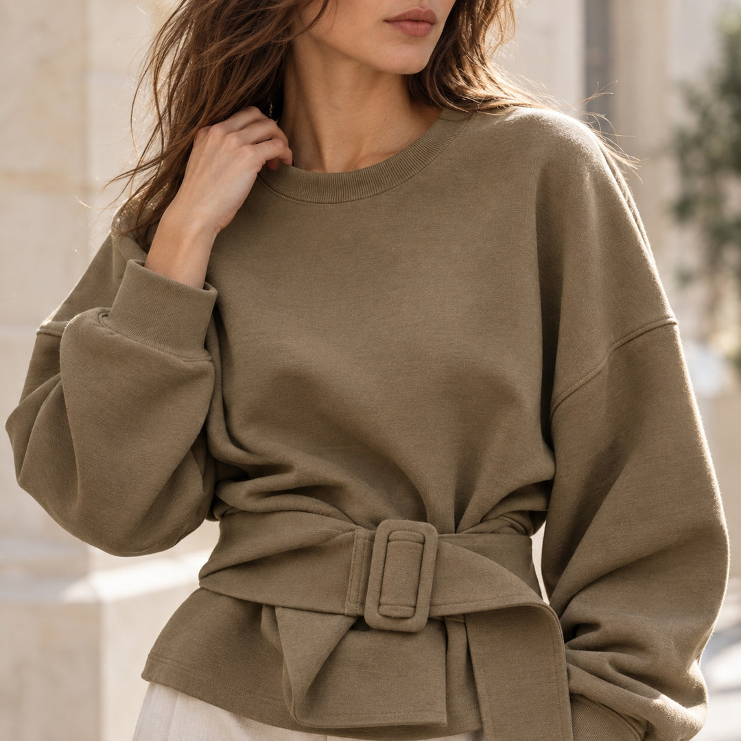 Cinch Belted Sweatshirt — ce_soul_s2_01