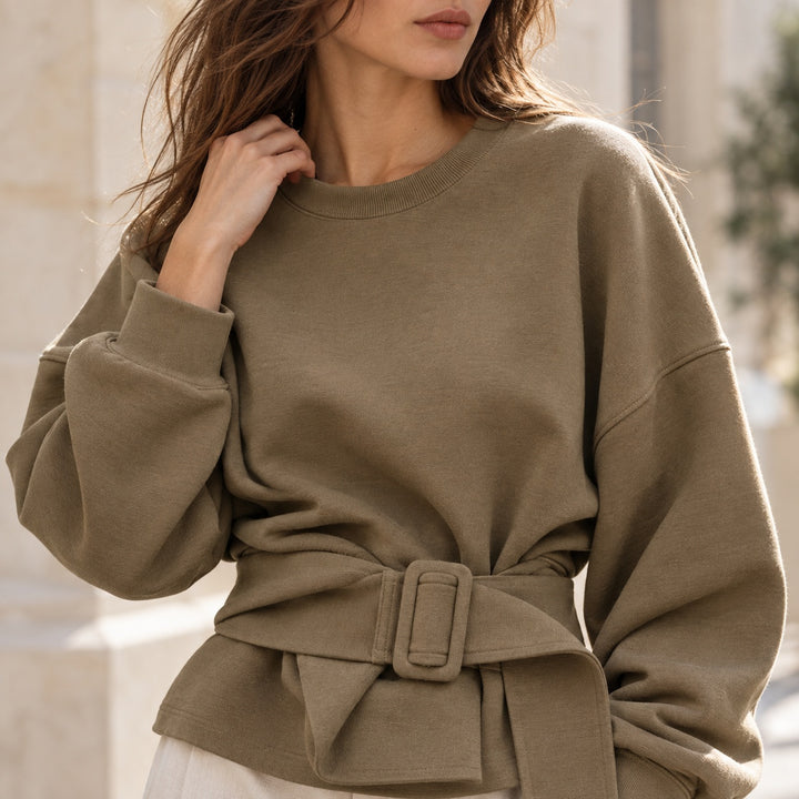 Cinch Belted Sweatshirt — ce_soul_s2_01
