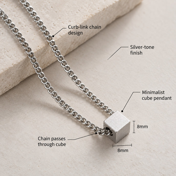 Cinder Cube Chain Necklace — ce_metastatic_01