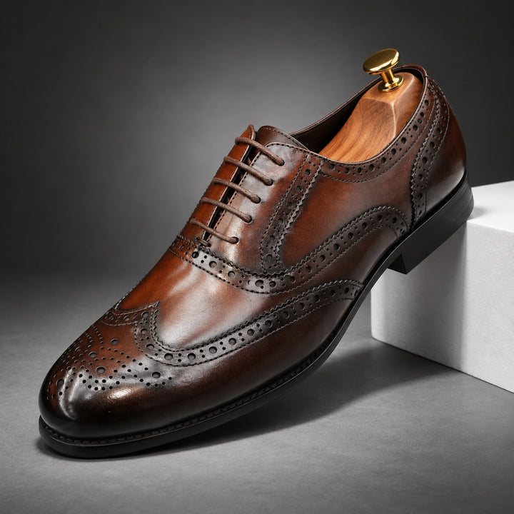 Cobbler Wingtip Brogue Oxfords — ce_angle_01
