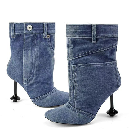 Rodeo Denim Ankle Boots