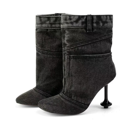 Rodeo Denim Ankle Boots