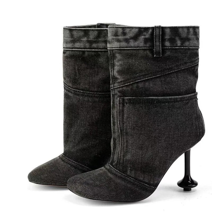 Rodeo Denim Ankle Boots