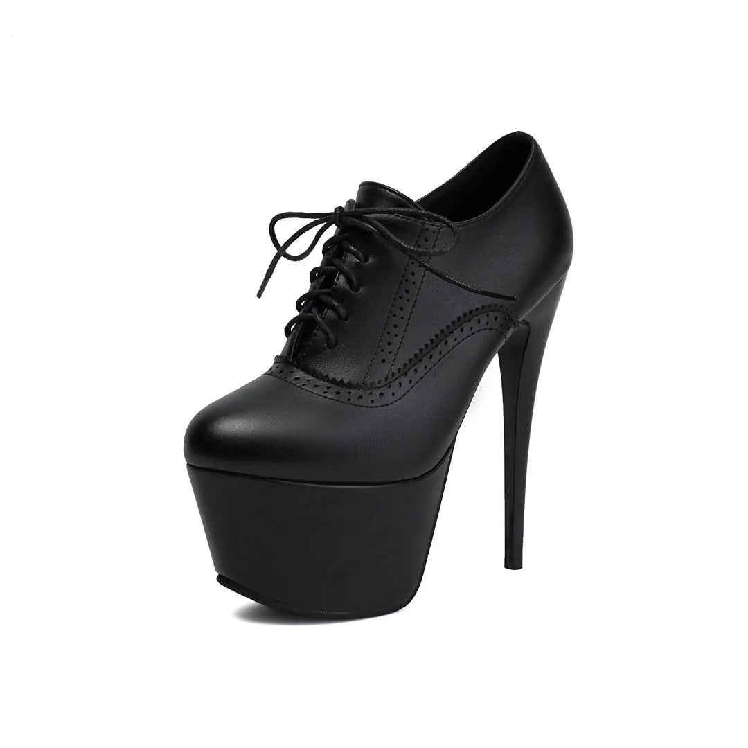 Ateneo Brogue Platform Pumps