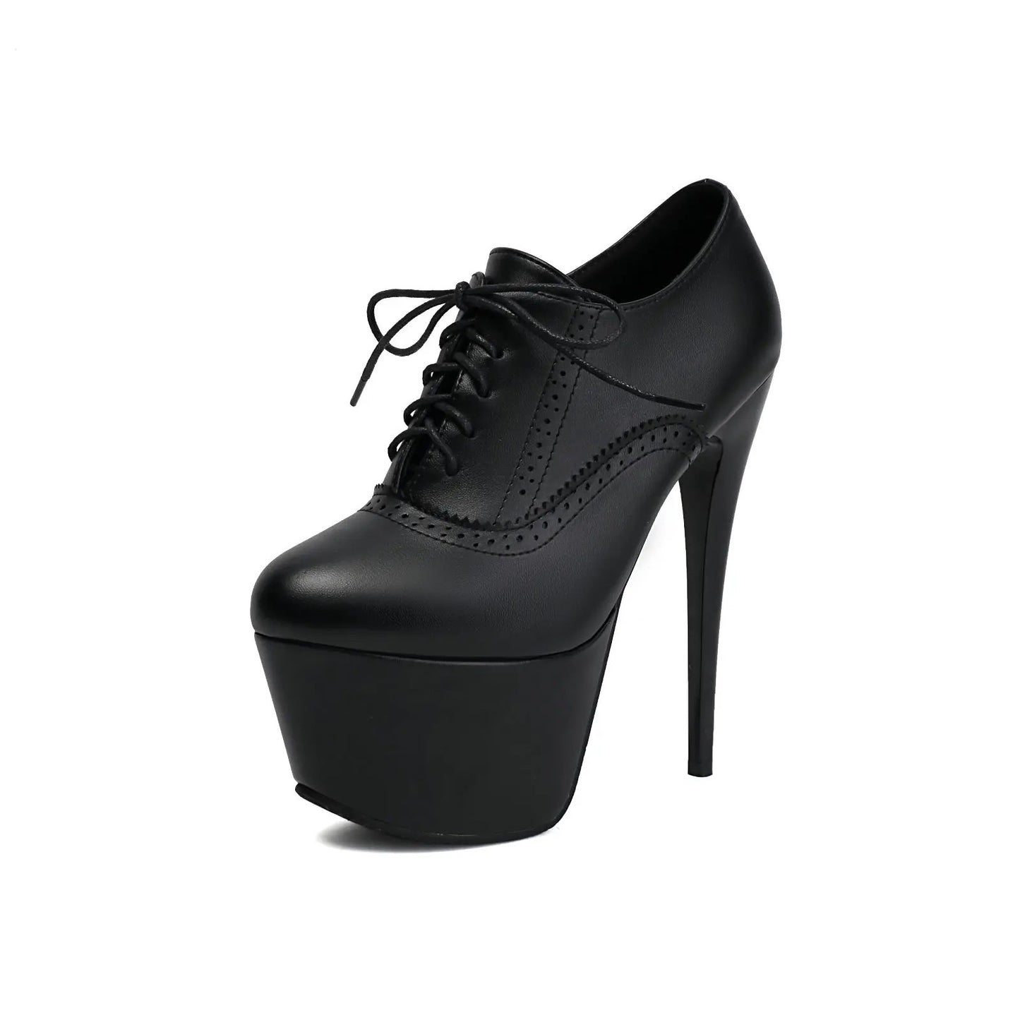 Ateneo Brogue Platform Pumps