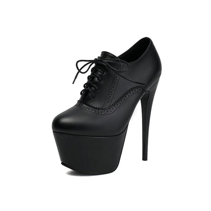Ateneo Brogue Platform Pumps
